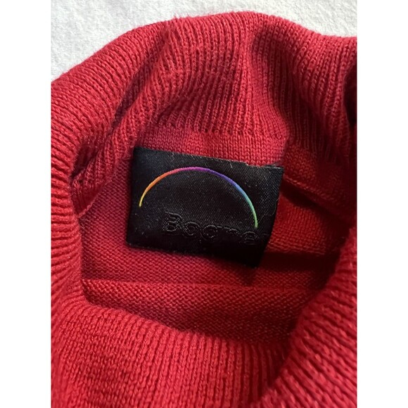 VTG Bogner Turtleneck Sweater 80's Ski Sporty Base Layer | Red | Womens Medium - Picture 9 of 16